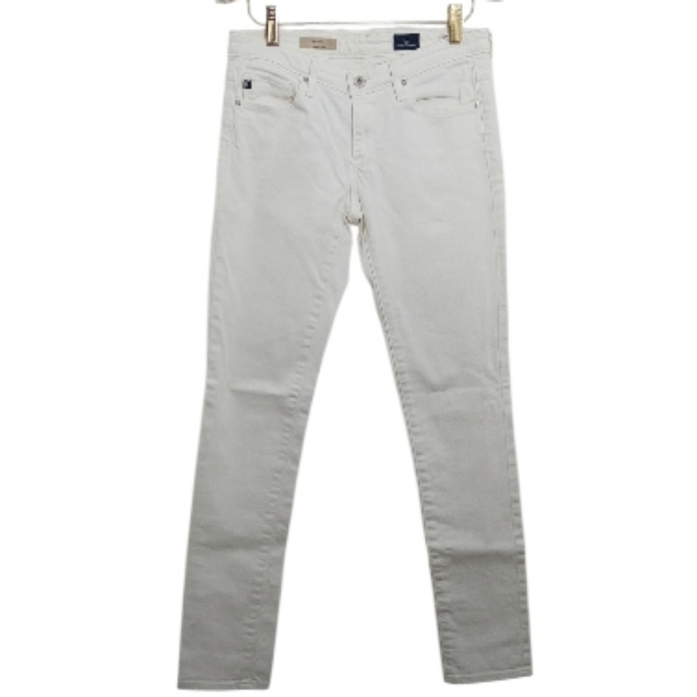 AG Adriano Goldschmied Jeans Women's Size 25R White The Stilt Cigarette Leg